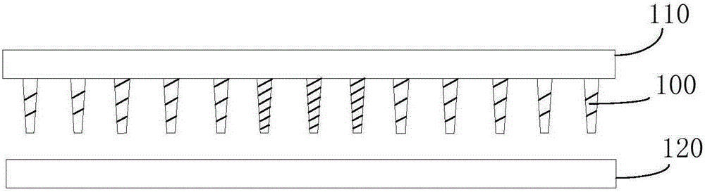 Hook-face liquid crystal display panel and display device