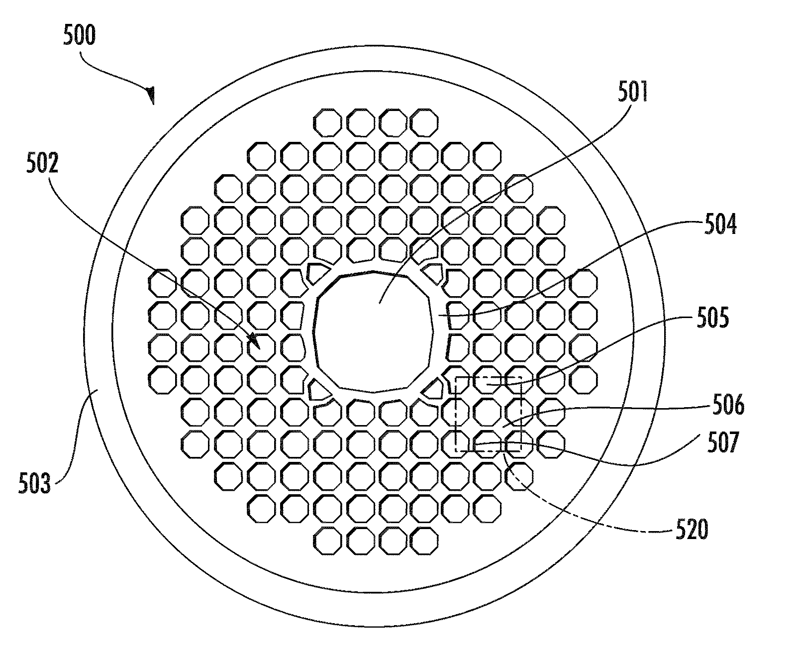 Wide bandwidth, low loss photonic bandgap fibers