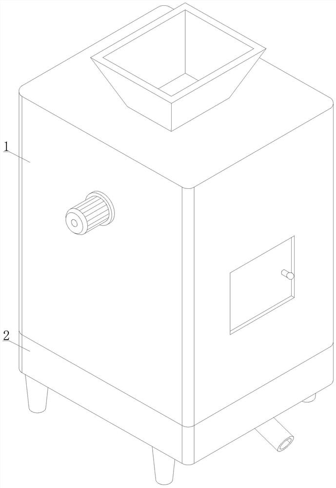 Crushing anti-blocking device for chemical industry