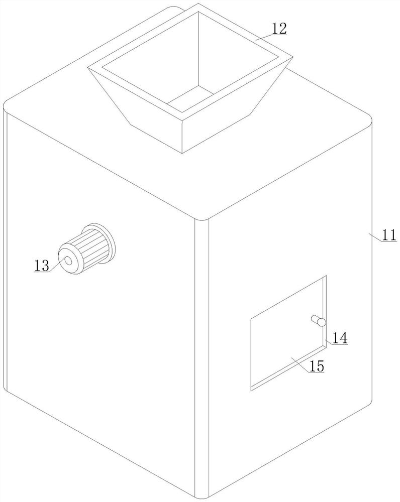 Crushing anti-blocking device for chemical industry