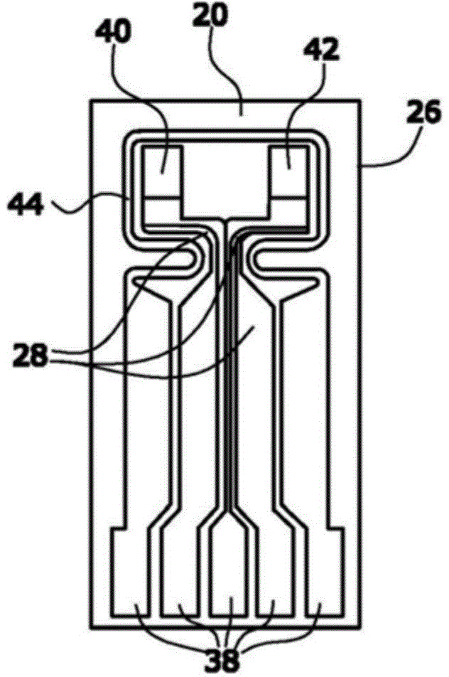 Device for determining a gas mass flow rate, and method for re-calibrating such a device