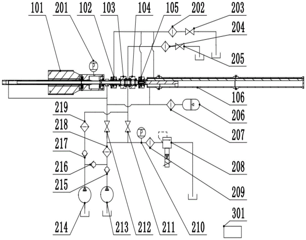 A pressure regulation and pressure maintenance system and control method for pressure maintenance and transfer of deep sea sediments