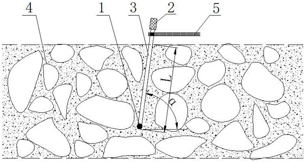 A device and method for measuring the compactness of rockfill concrete