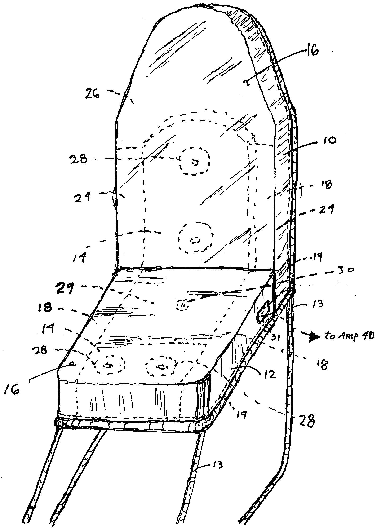 Sound and vibration transmission pad and system