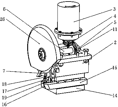 Cutting chip breaking device with active power