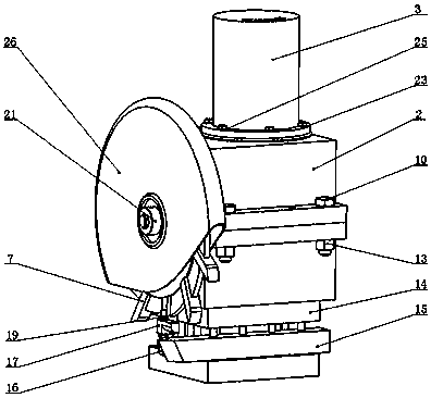 Cutting chip breaking device with active power