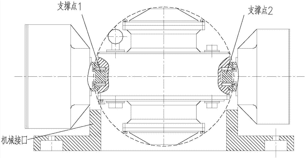 Magnetic suspension control moment gyro device