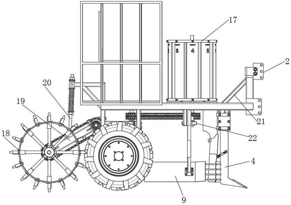 Viburnum flower planting transplanting and fertilizing equipment and use method thereof