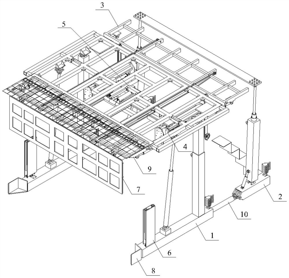 Tunneling roadway rapid supporting equipment and working method thereof