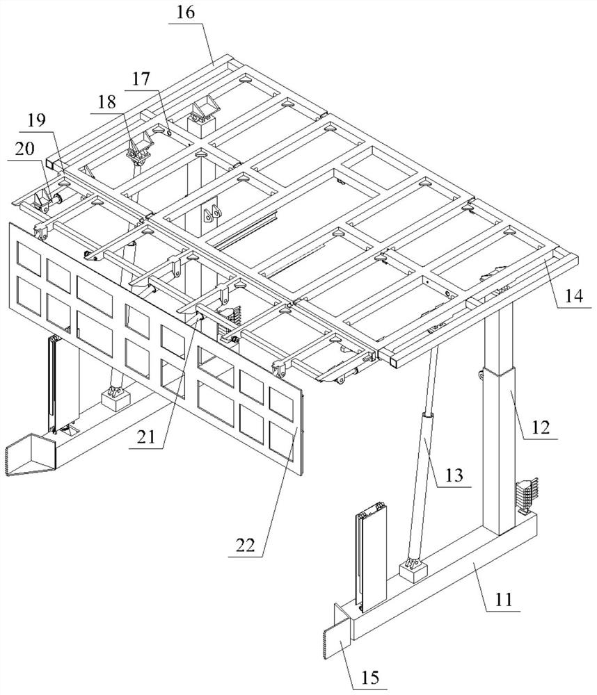 Tunneling roadway rapid supporting equipment and working method thereof