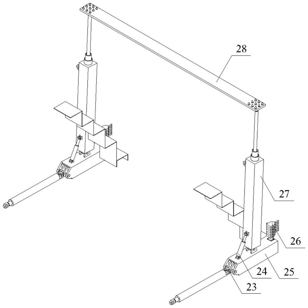 Tunneling roadway rapid supporting equipment and working method thereof