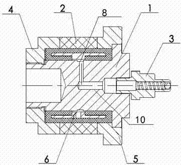 Preparation device of steel-plastic composite pipe provided with stainless steel bushing