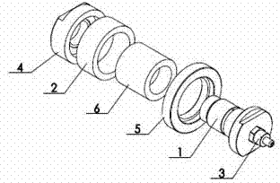 Preparation device of steel-plastic composite pipe provided with stainless steel bushing