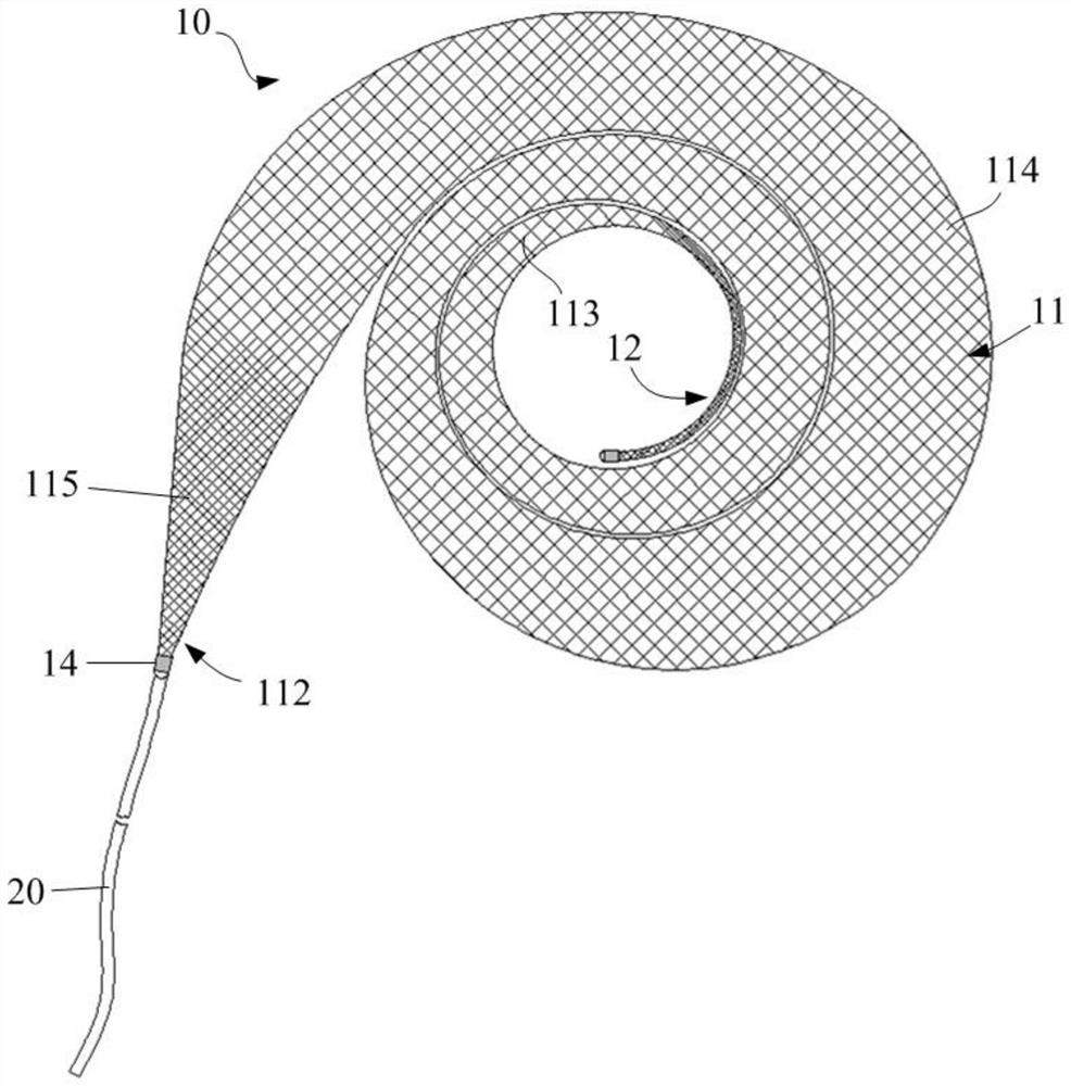 Hemangioma plugging device, hemangioma plugging treatment device and hemangioma plugging system