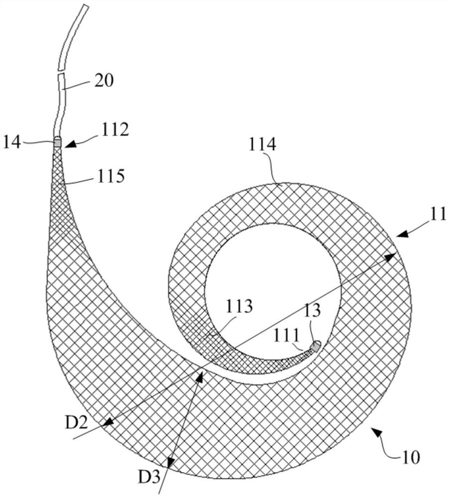 Hemangioma plugging device, hemangioma plugging treatment device and hemangioma plugging system