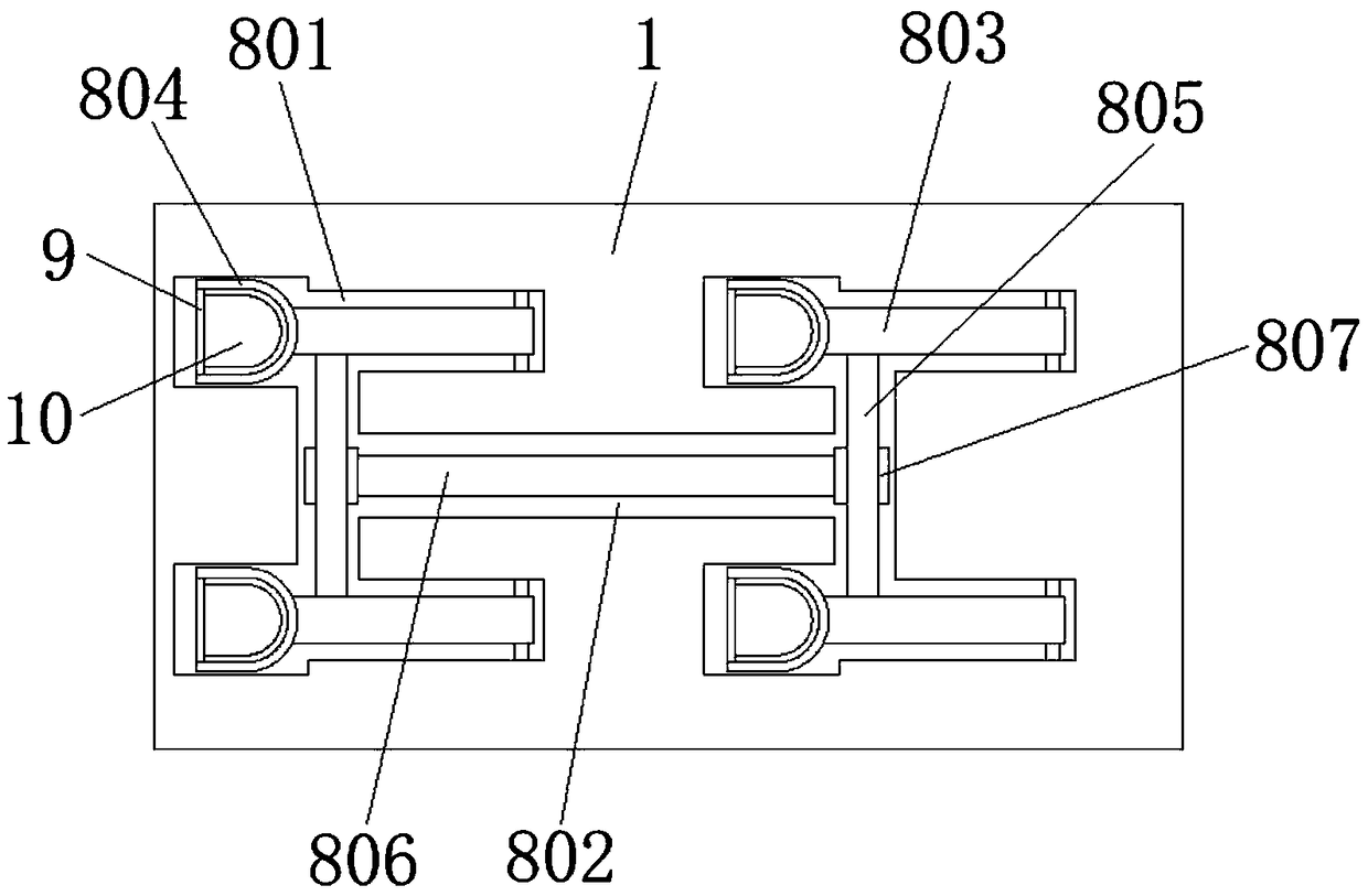 Multi-point stable coverage suspension-type hoof trimming platform for alpaca in pregnancy period