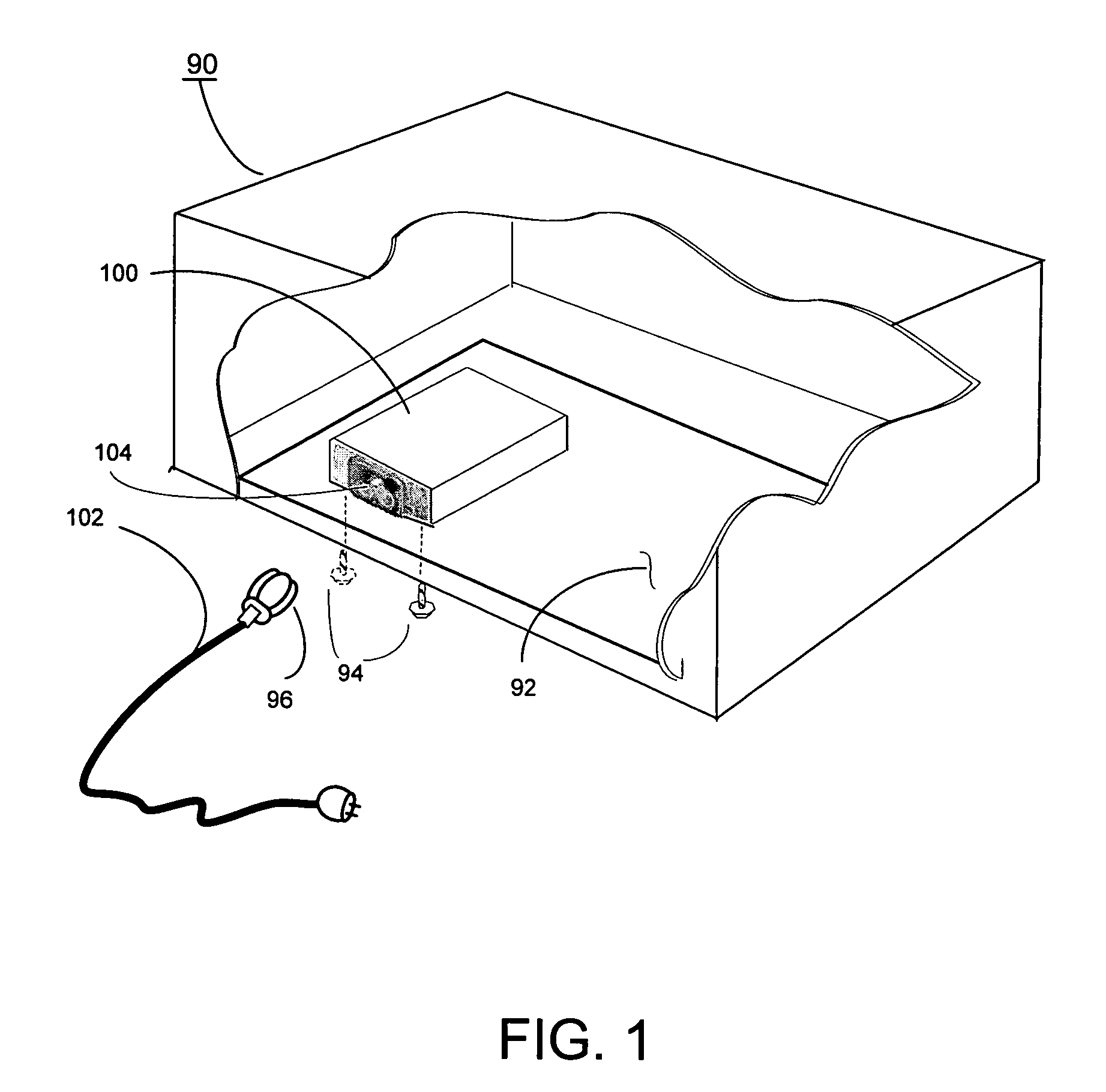 Encapsulated electronic power converter with embedded AC components