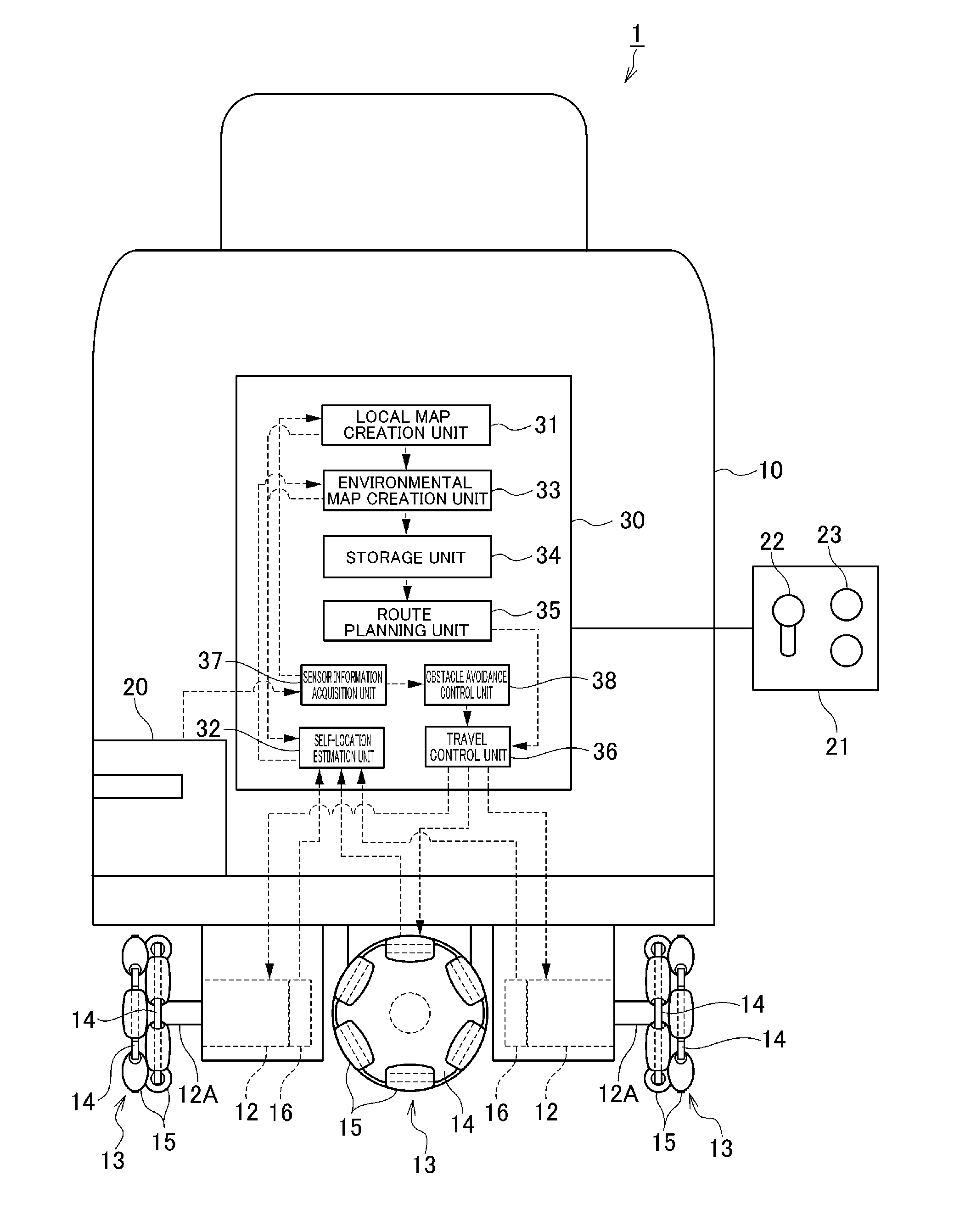 Autonomous mobile device