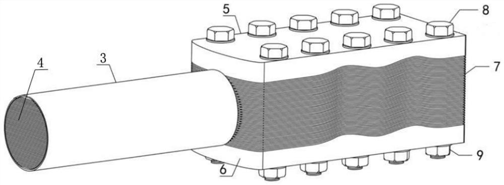 Carbon fiber inhaul cable capable of being used for large building structure