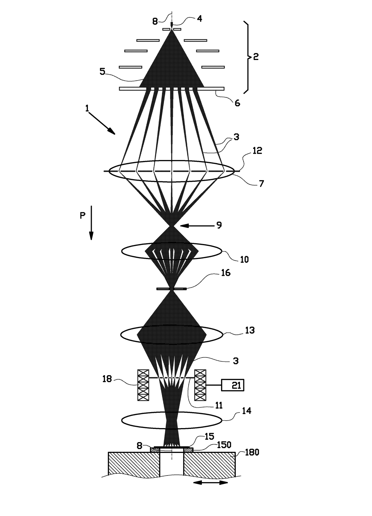 Apparatus and method for inspecting a sample using a plurality of charged particle beams