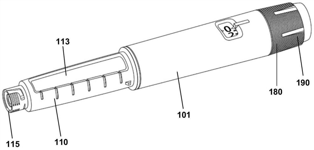 Accessory device with mounting feature for engaging dial member