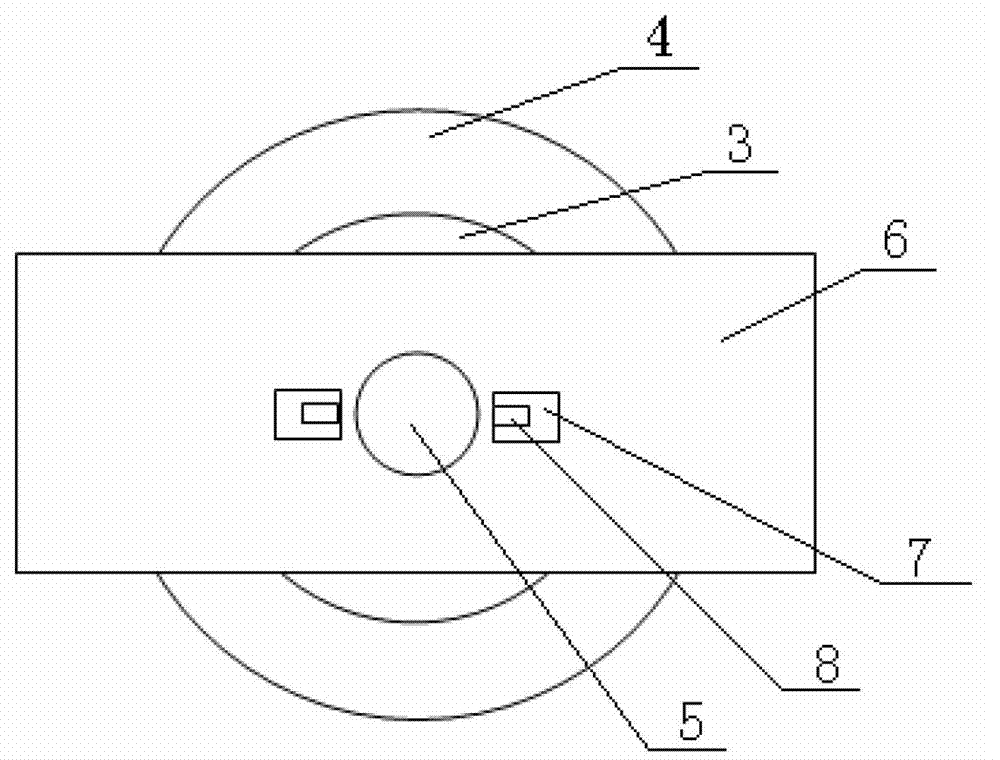 Online testing device for hob blade string abrasion of heading machine