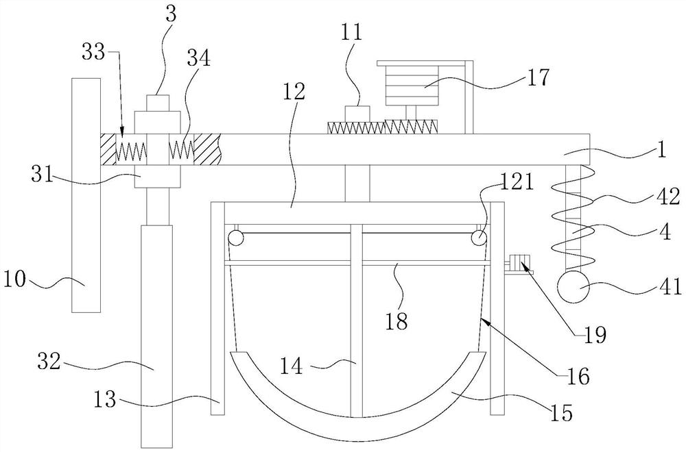 Construction method and leveling device for road widening transition section