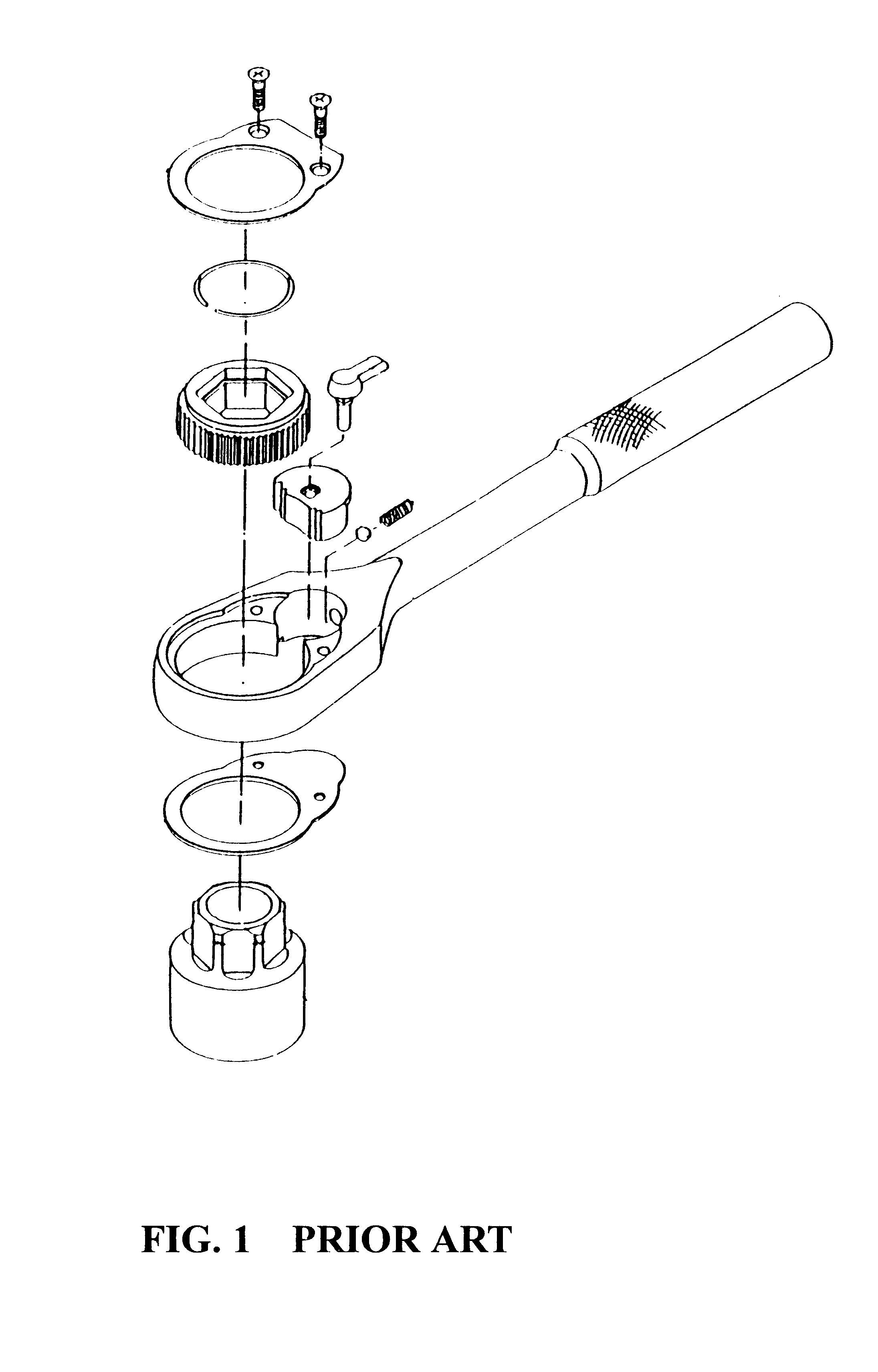 Leverage-release type silent wrench structure