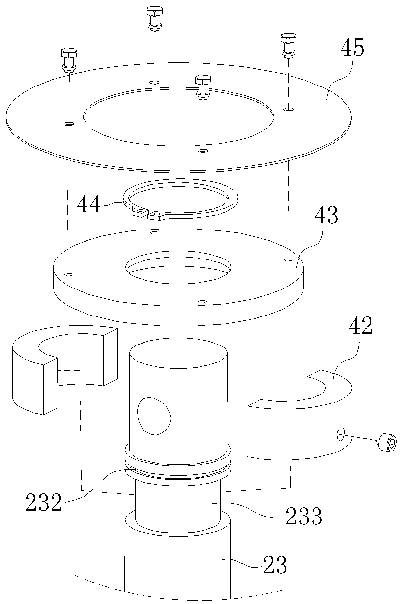 Pneumatic piston actuating mechanism with clutch type hand-operating mechanism for sluice valve