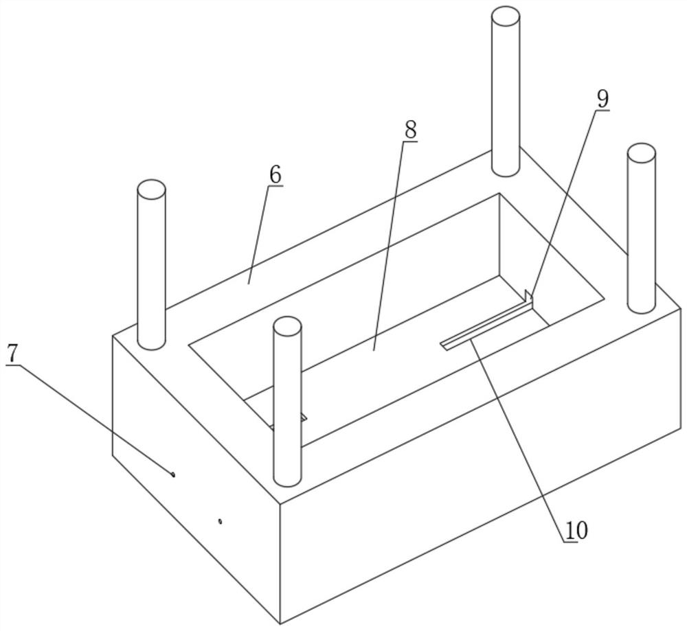 Upward waste blanking structure