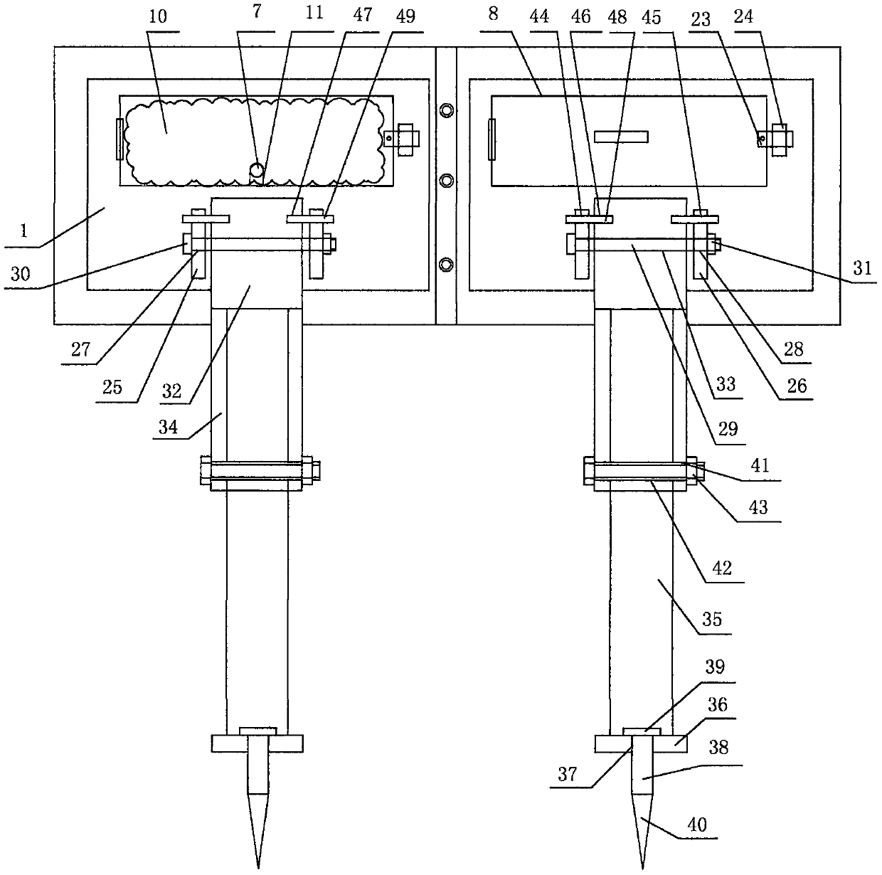 Heat preservation heating device used in culvert low-temperature environment and using method