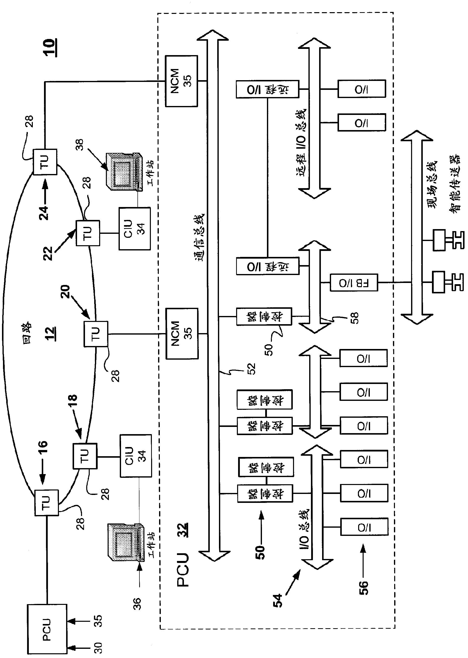 Intelligent interface for a distributed control system