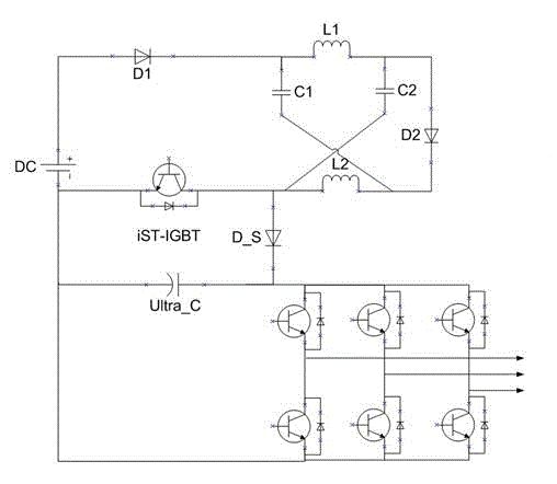 Through physical separation-type Z-source inverter with high booster multiple