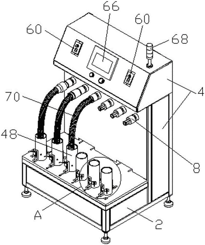 Dust collector bellows rotation fatigue strength test machine