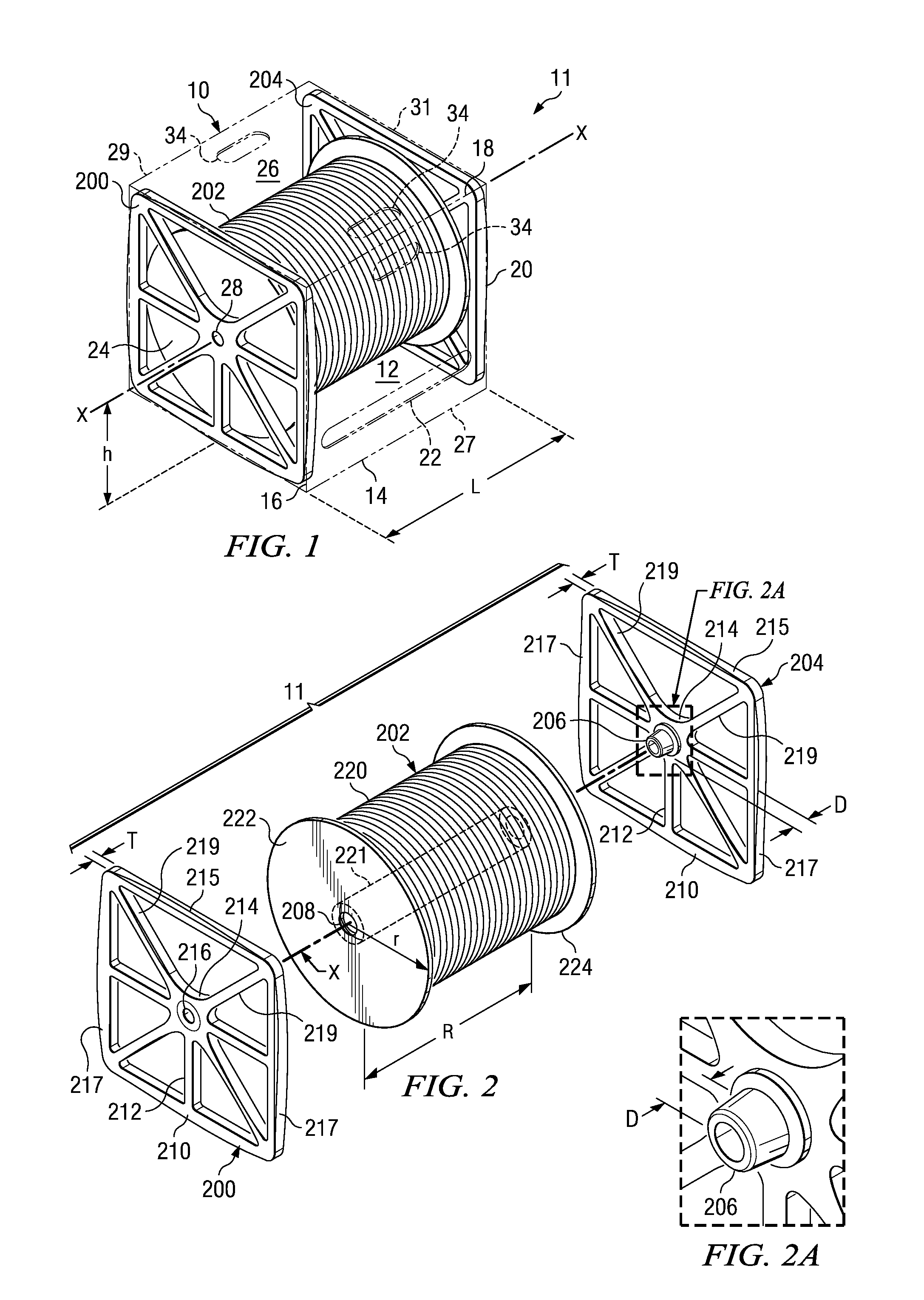 Wire and cable dispensing container and systems