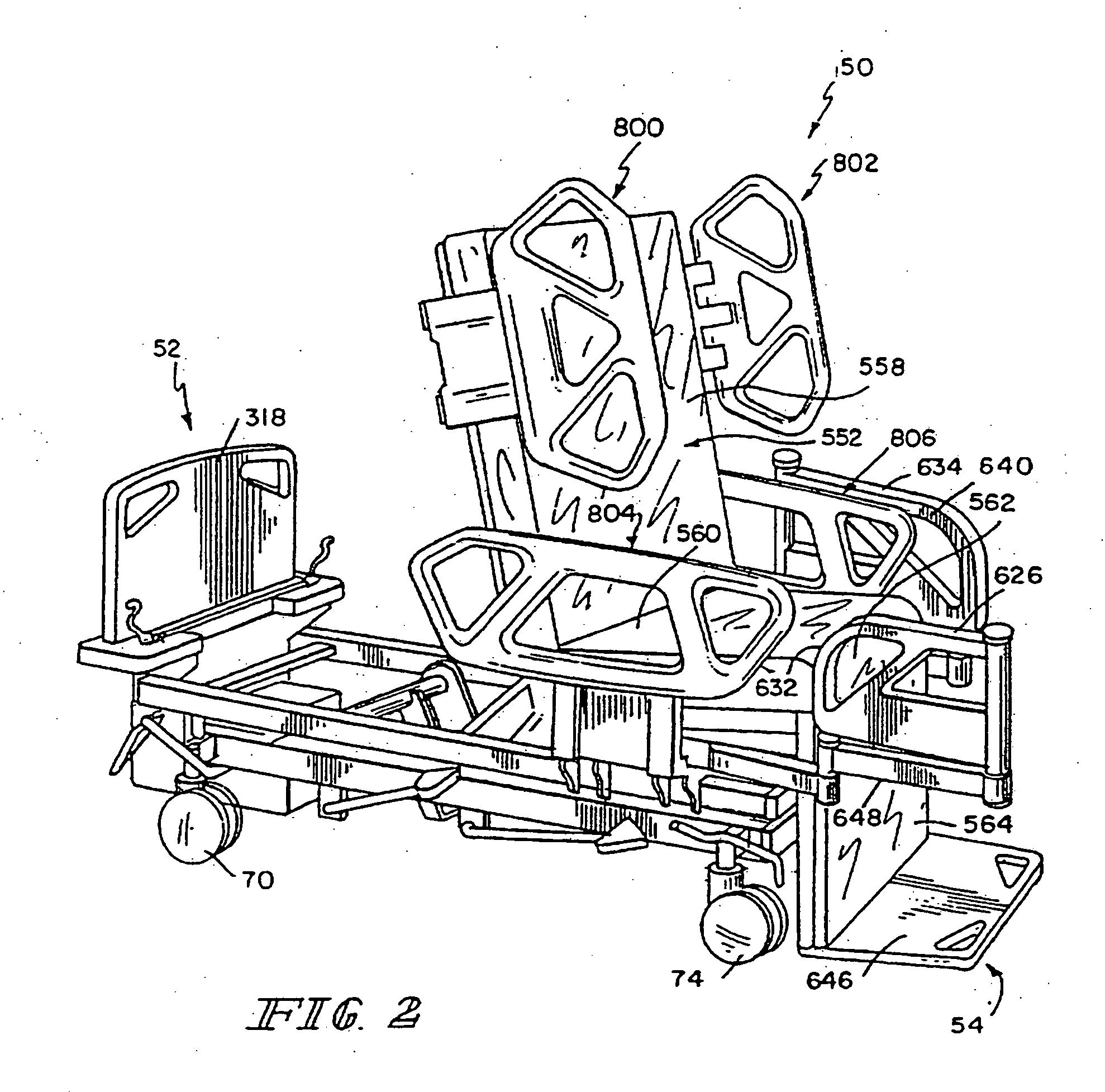 Patient care bed with network