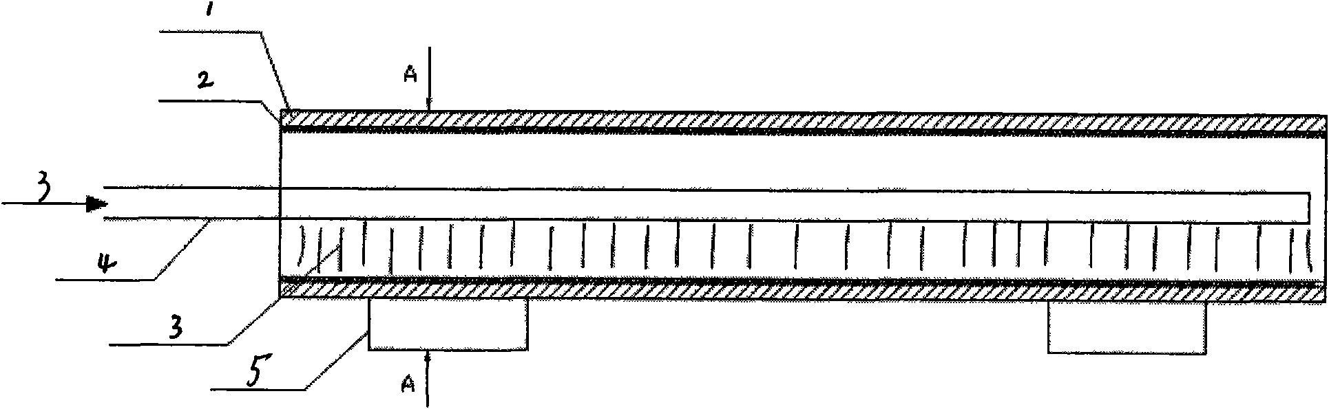 Ceramics particle strengthened composite material lining metal tube and manufacturing method thereof