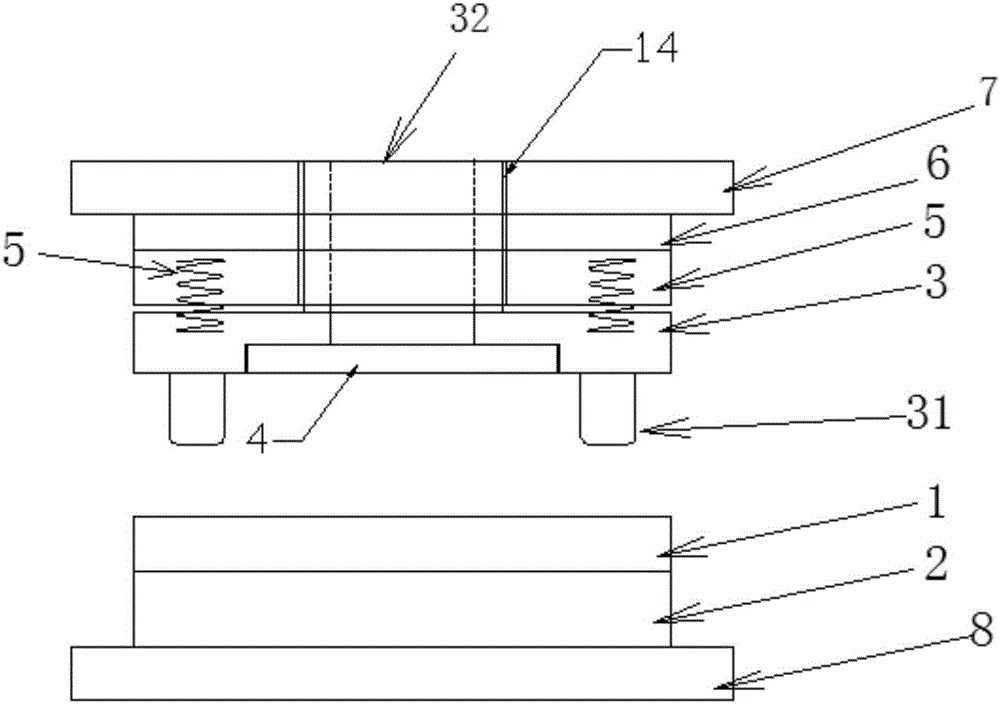 Waste-sucking hardware die holder universal for die cutting