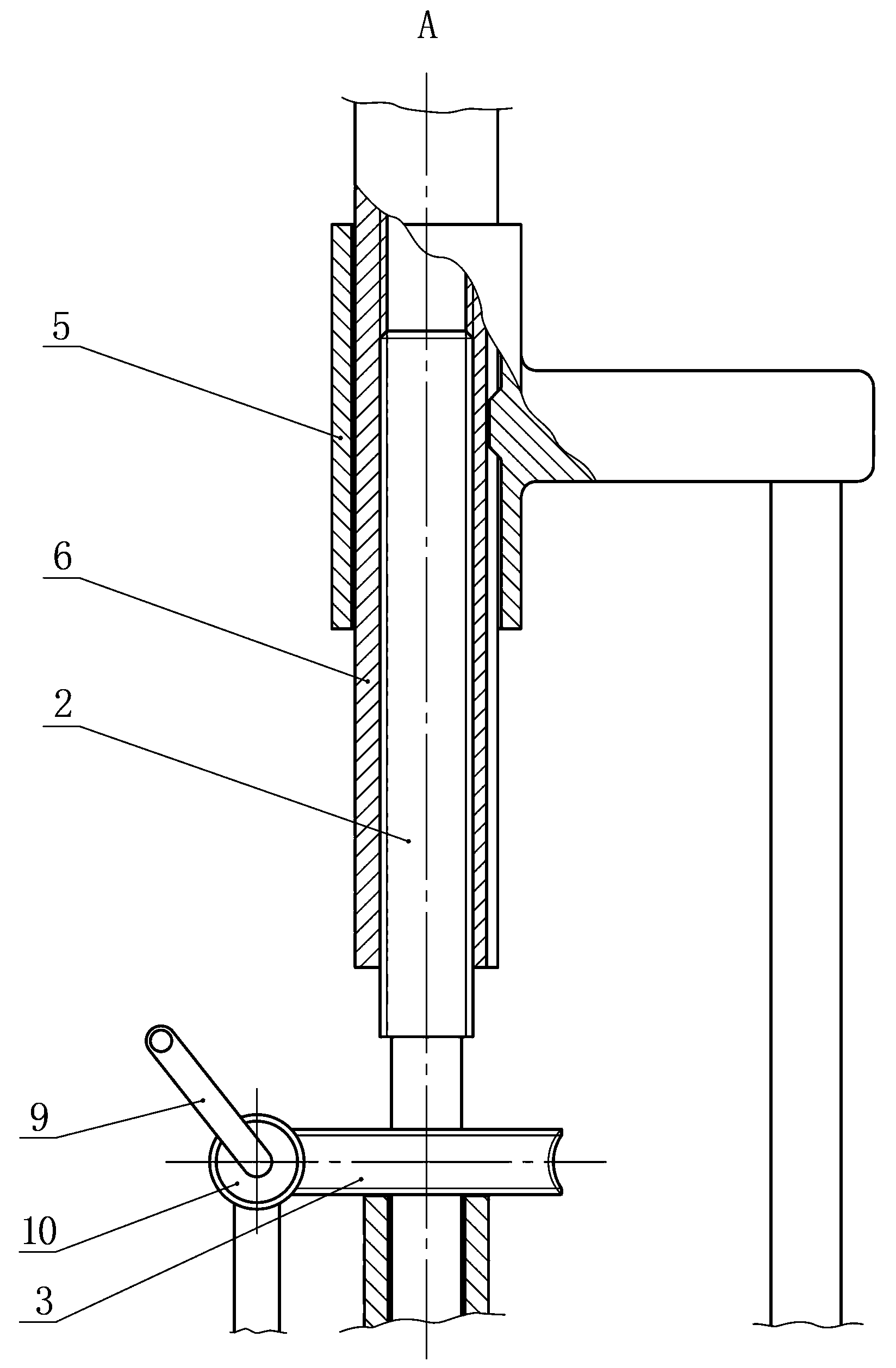 Lift type lead apron