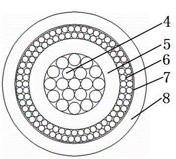 Photoelectric composite cable comprising coaxial electrical units and manufacturing method thereof