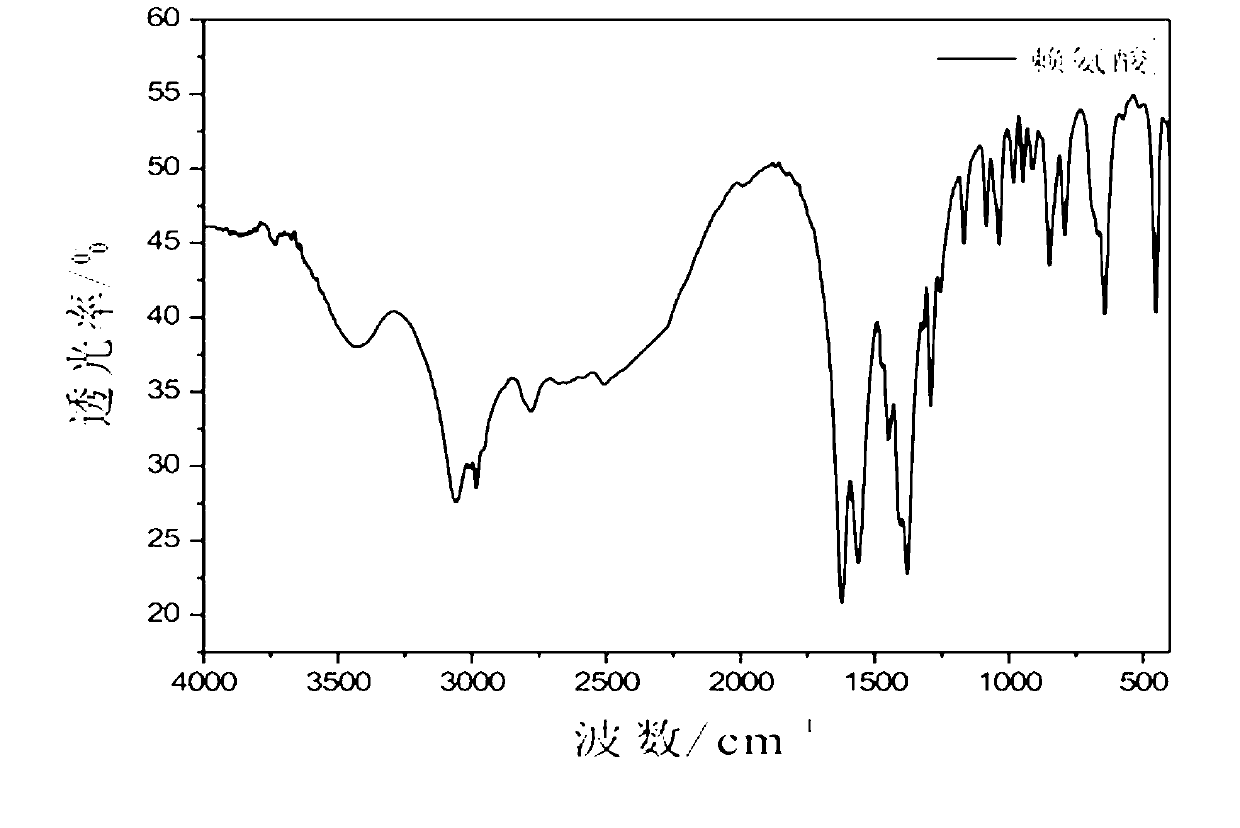 Graphene/lysine nano composite material and preparation method thereof