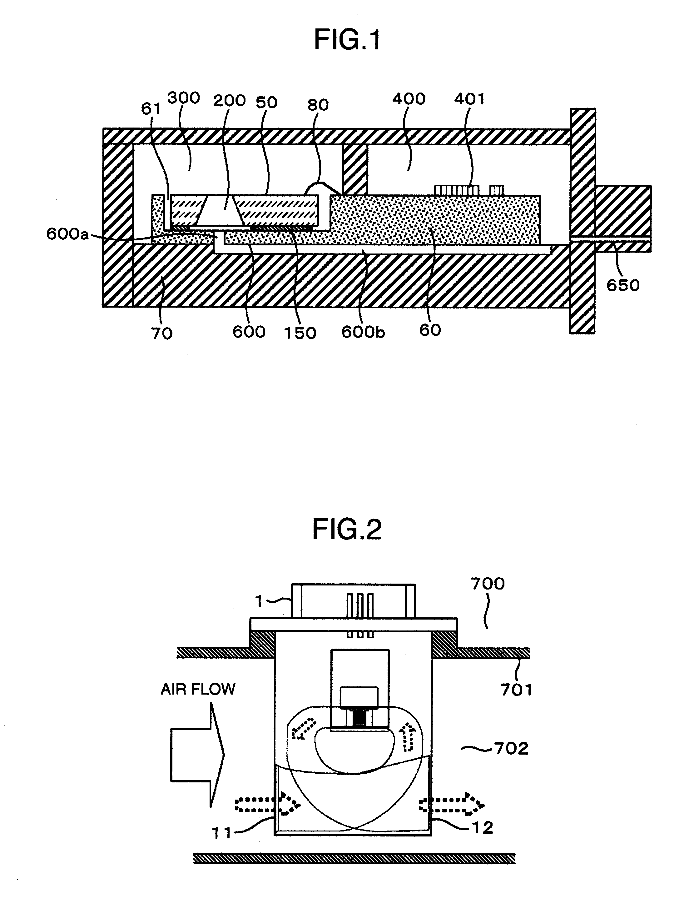 Thermal air flow sensor