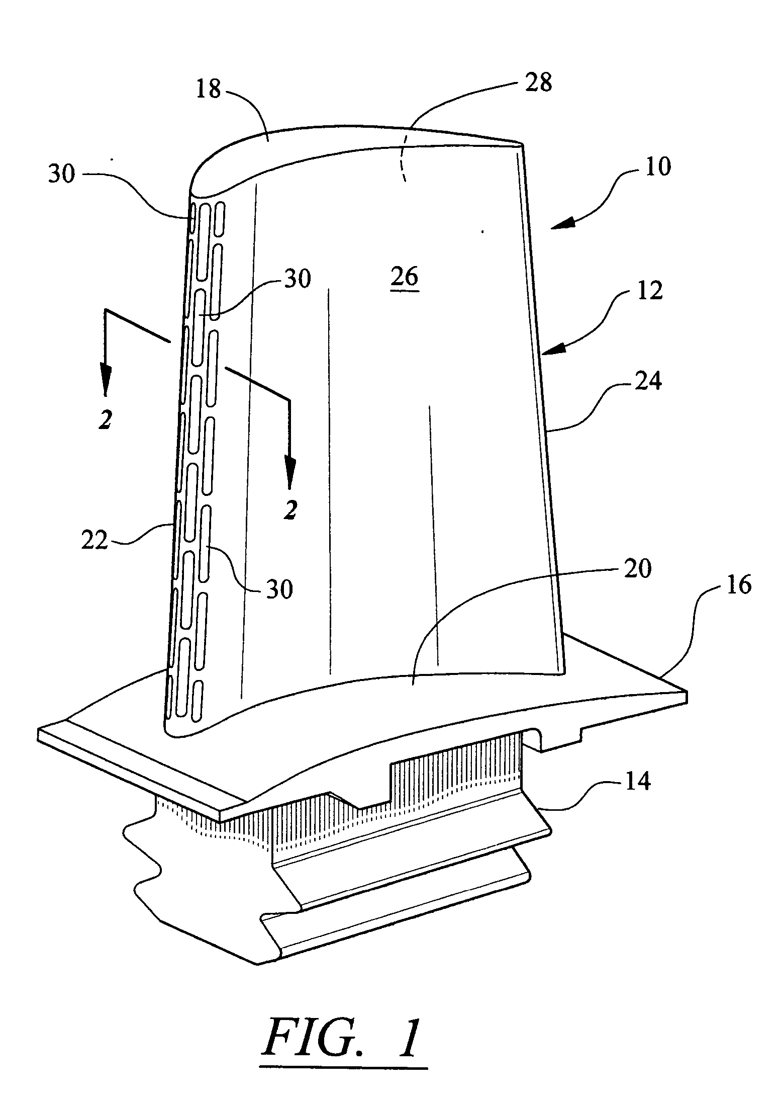 Leading edge diffusion cooling of a turbine airfoil for a gas turbine engine