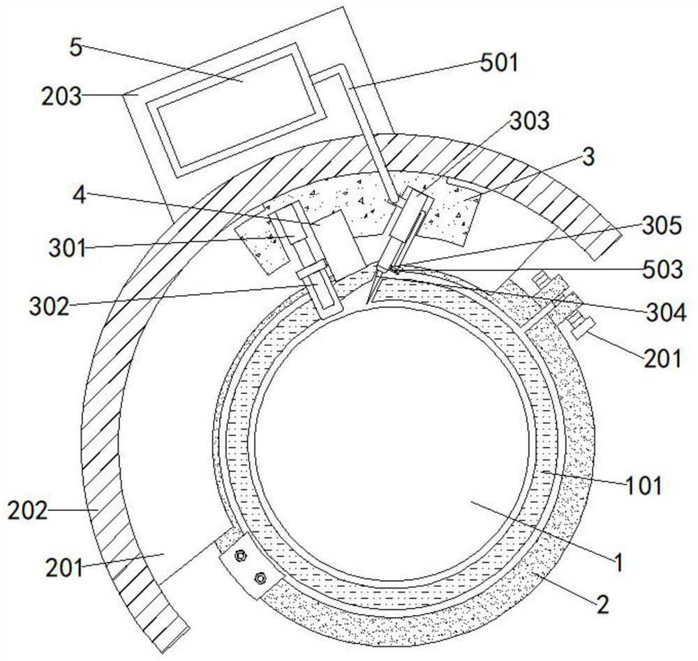 Osmanthus tree peeling and deinsectization integrated device