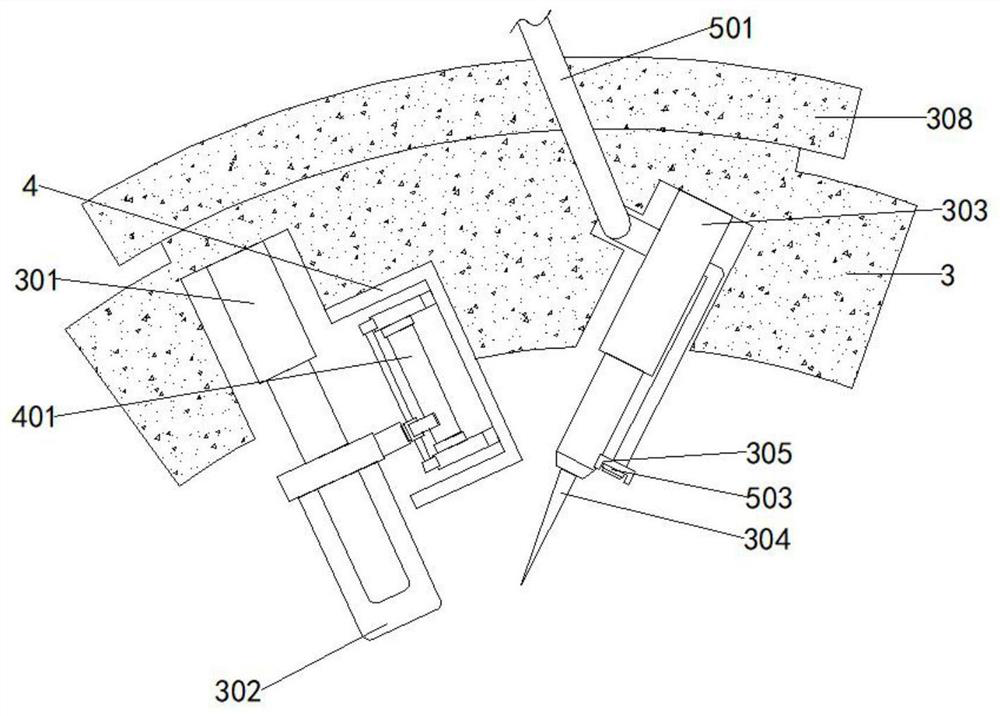 Osmanthus tree peeling and deinsectization integrated device