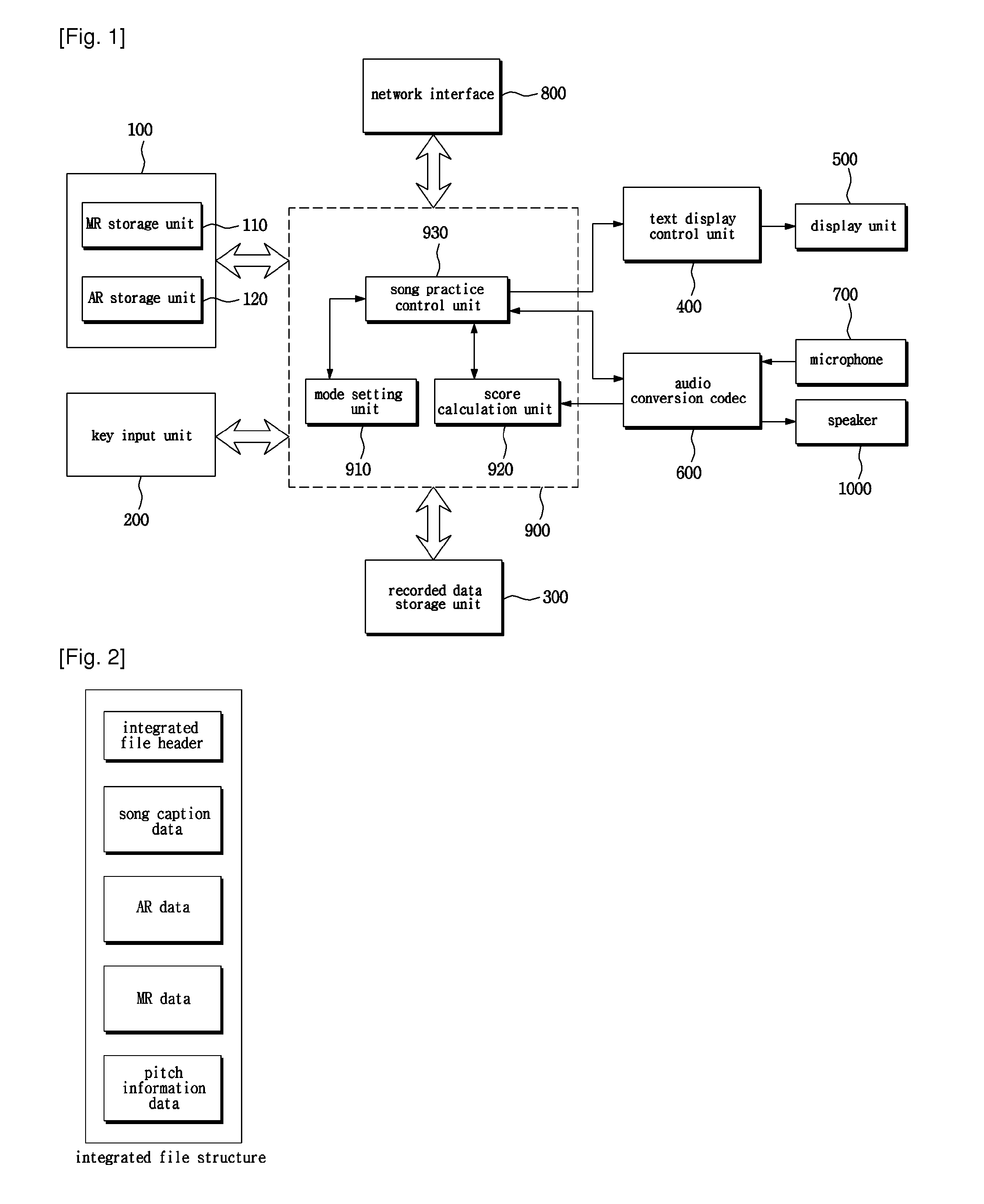 Karaoke system which has a song studying function