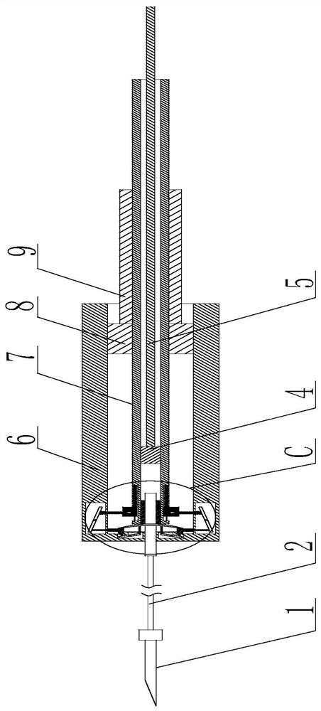 A sampling extraction device based on the application of endocrine effusion