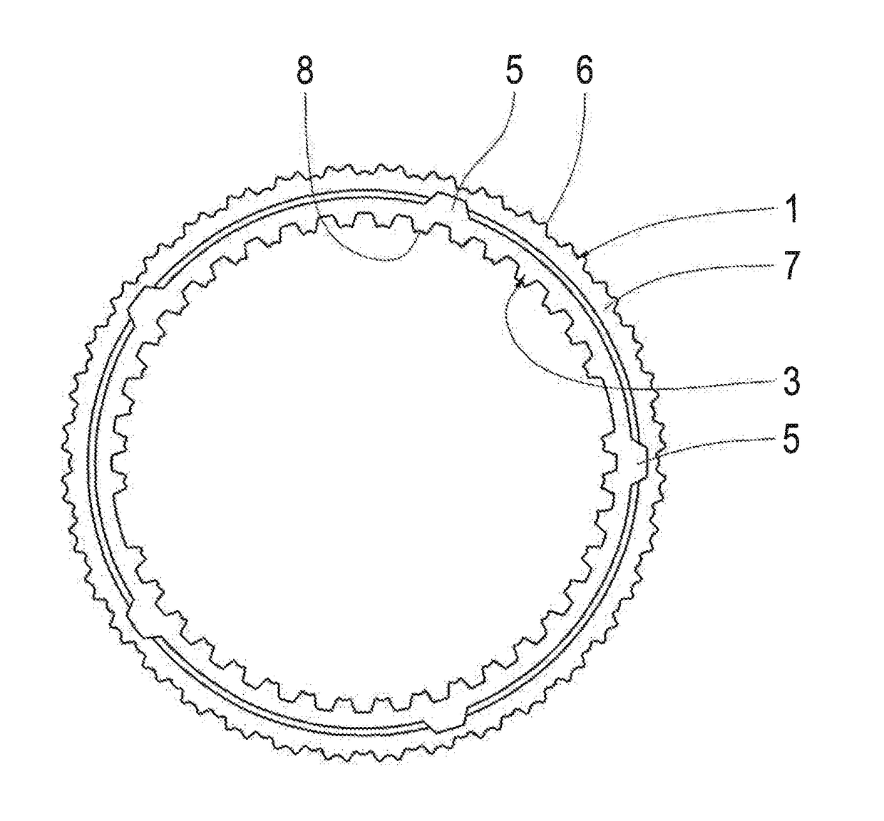 Frictional shifting element for a vehicle transmission