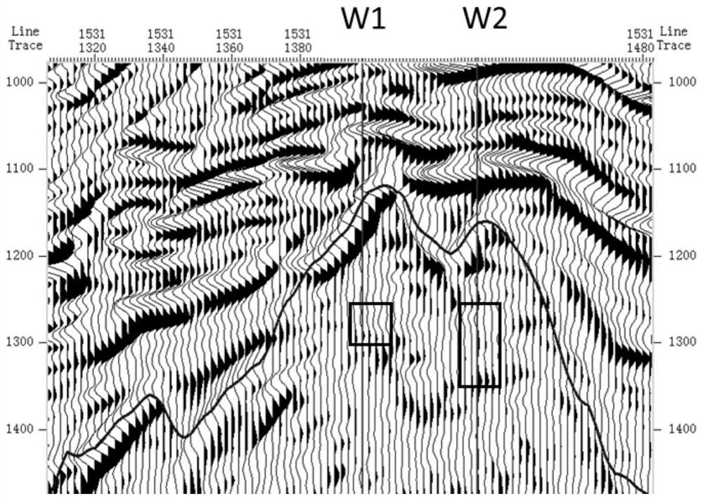 Granite buried hill cave body prediction method and device