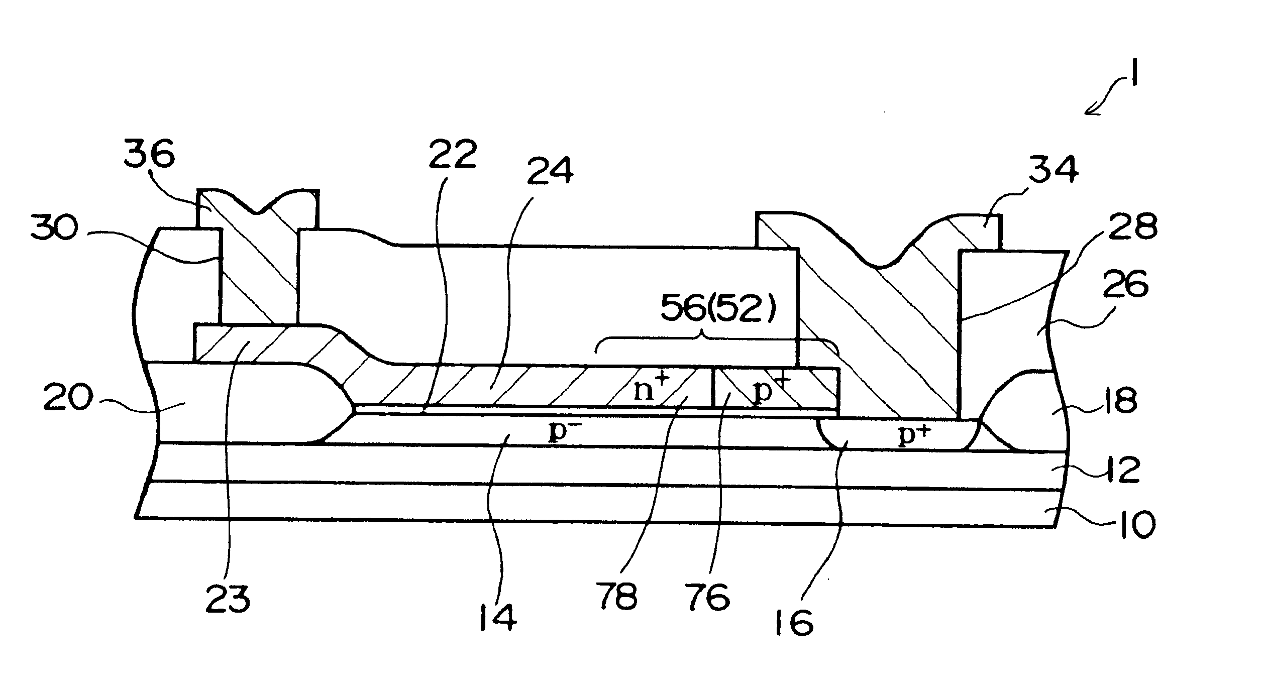 SOI-structure MIS field-effect transistor with gate contacting body region